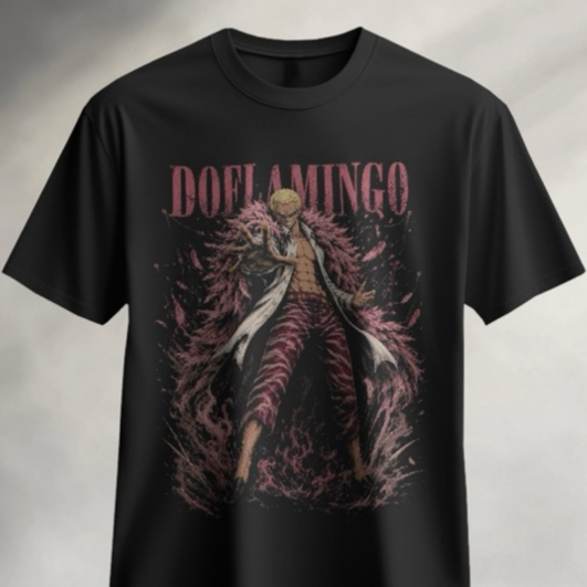 Baju Doflamingo One Piece Unisex Cotton 100%