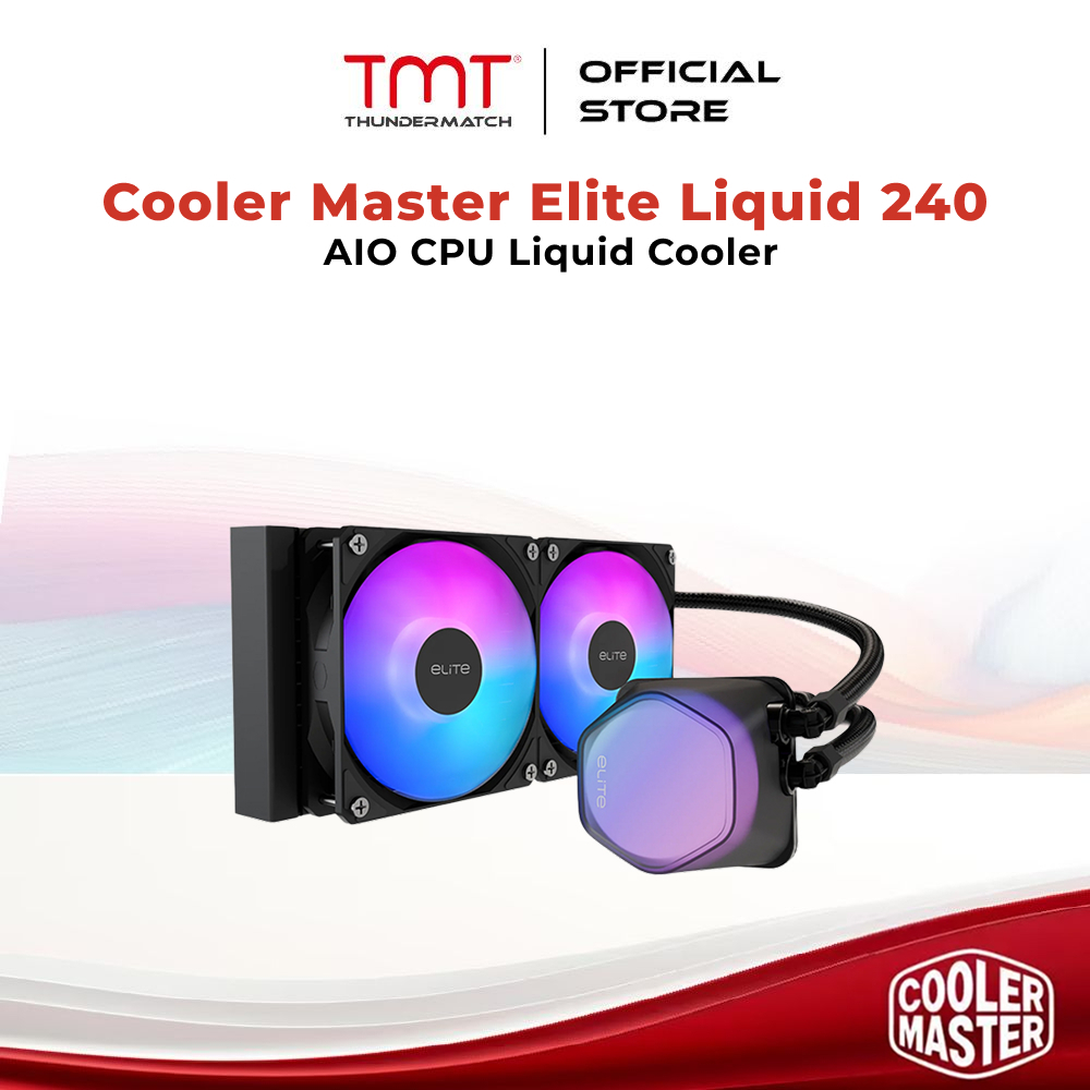 TMT Cooler Master Elite Liquid 240 ARGB AIO CPU Liquid Cooler