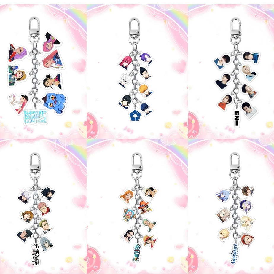 KPOP ANIME 8CHAINS KEYRING COLLECTION HADIAH