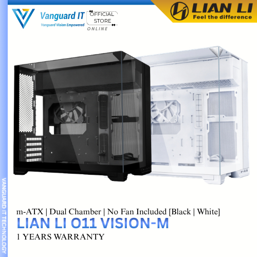 LIAN LI O11 Vision-M Compact Dual Chamber mATX TG แชสซีพร้อมการออกแบบแบบไม่มีคอลัมน์
