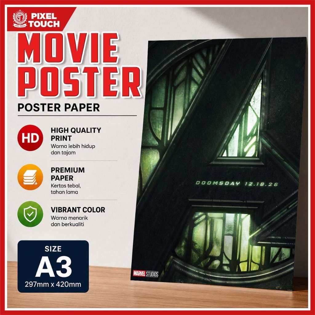 Marvel Avengers ภาพยนตร์โปสเตอร์ A3 Wall Decor ภาพวาดโปสเตอร์พิมพ์สําหรับ Bar Cafe Home