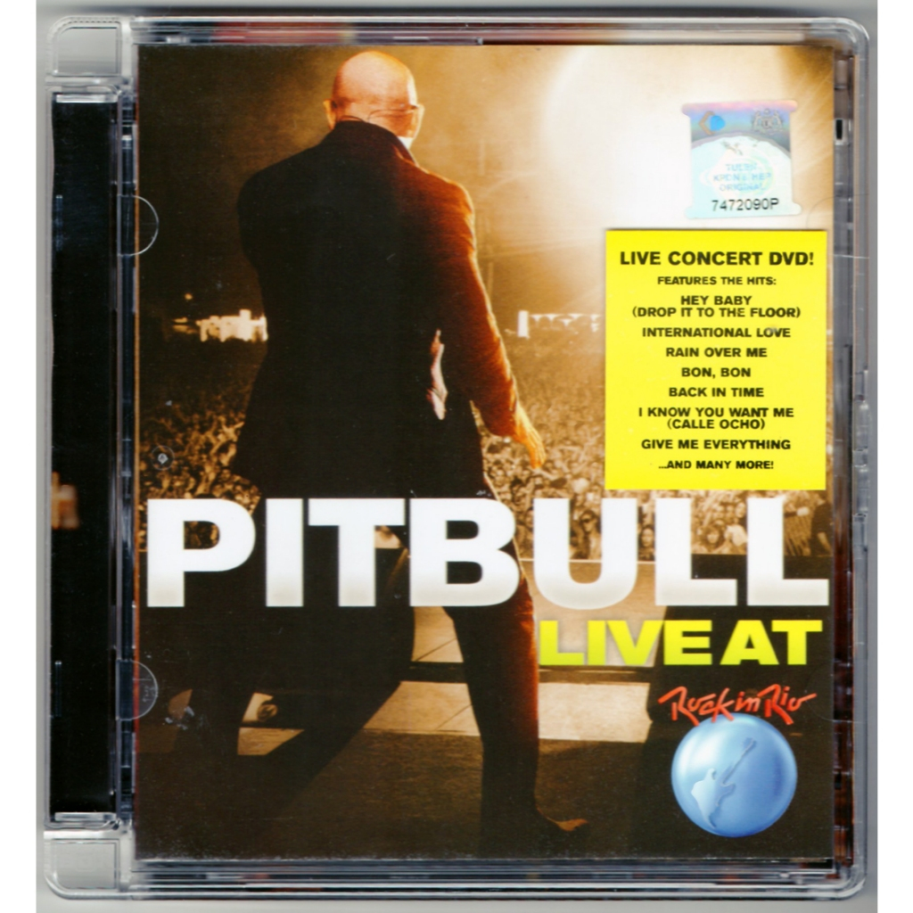 PITBULL - คอนเสิร์ตสด At Rock In Rio 2012 RCA RECORDS SONY MUSIC DELUXE DVD SEALED