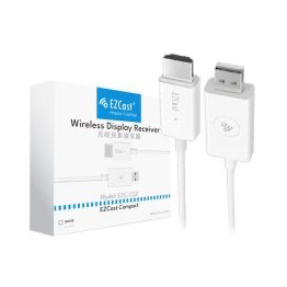 EZCAST ตัวรับสัญญาณจอแสดงผลไร้สายขนาดกะทัดรัด Full HD 1080P Dual Band Android และ Windows
