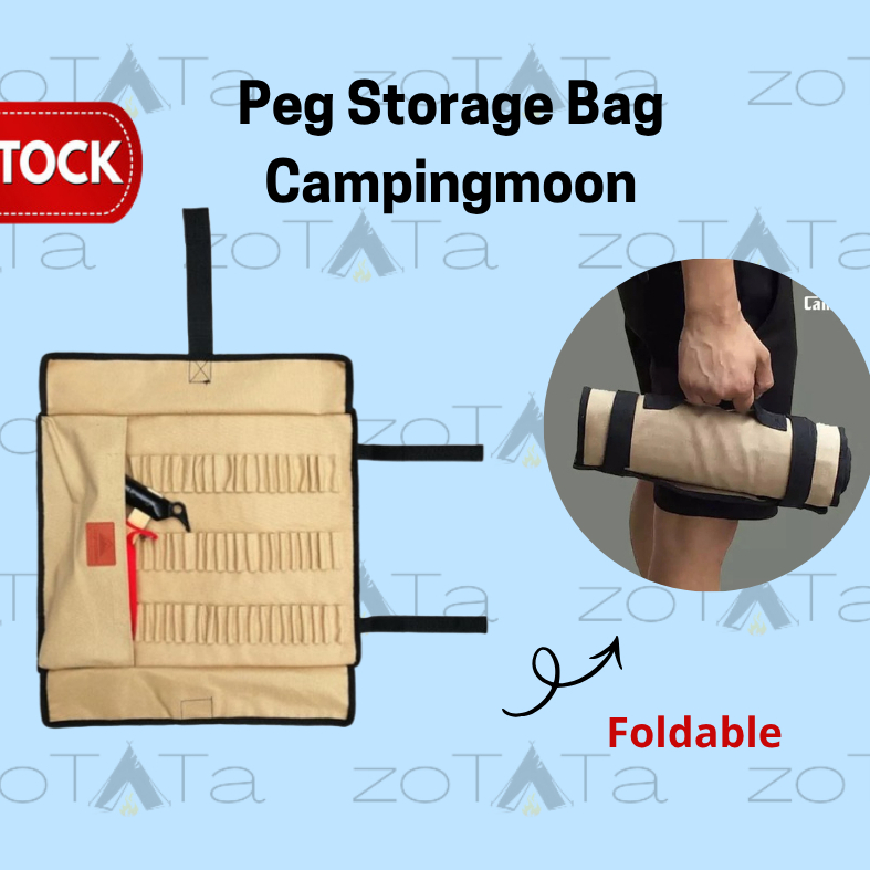 Campingmoon Peg Bag B-126 B-135 Camp Nail Peg Bag กระเป๋าเก็บของ peg
