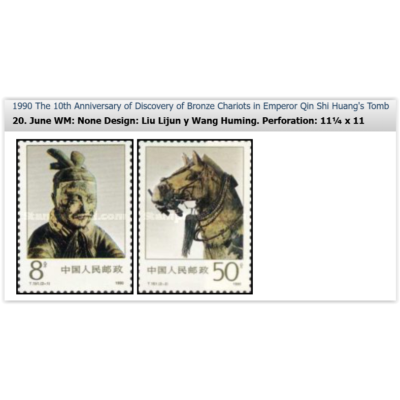 1990 Bronze Treasures จาก Qin Shi Huang (Hot 铜马车)