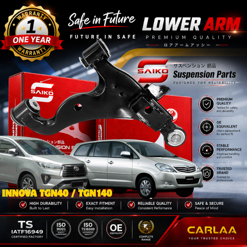 SAIKO JAPAN QUALITYINNOVA TGN40 Y04 / 2.0 TGN140 Y16-23TOYOTA LOWER CONTROL ARM ASSY W/BALL JOINT