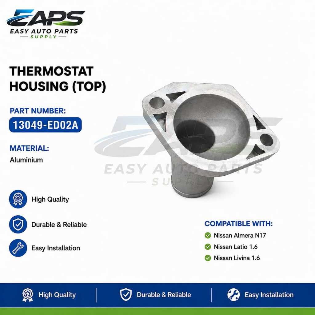 Nissan Almera N17 Latio 1.6 Livina 1.6 Thermostat Housing (ตัวบน) (13049-ED02A)