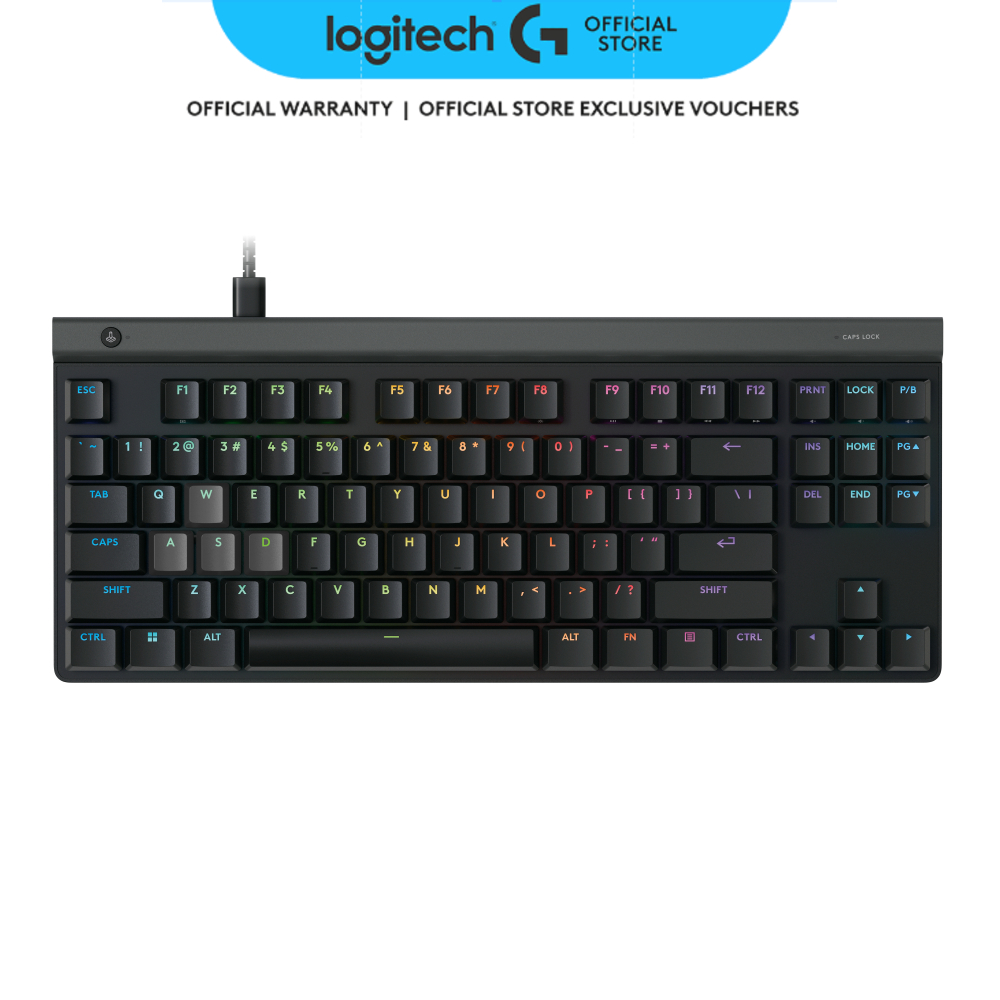 Logitech G515 RAPID TKL คีย์บอร์ดเกมแบบมีสาย Low-Profile, คีย์บอร์ดเกมพีซีที่ปรับแต่งได้เต็มรูปแบบพร