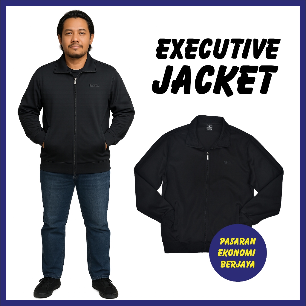 JAKET DEWASA 2297 OFFICEWEAR / ECUTIVE JAKET HITAM / BLACK JACKET MEN OUTERWEAR