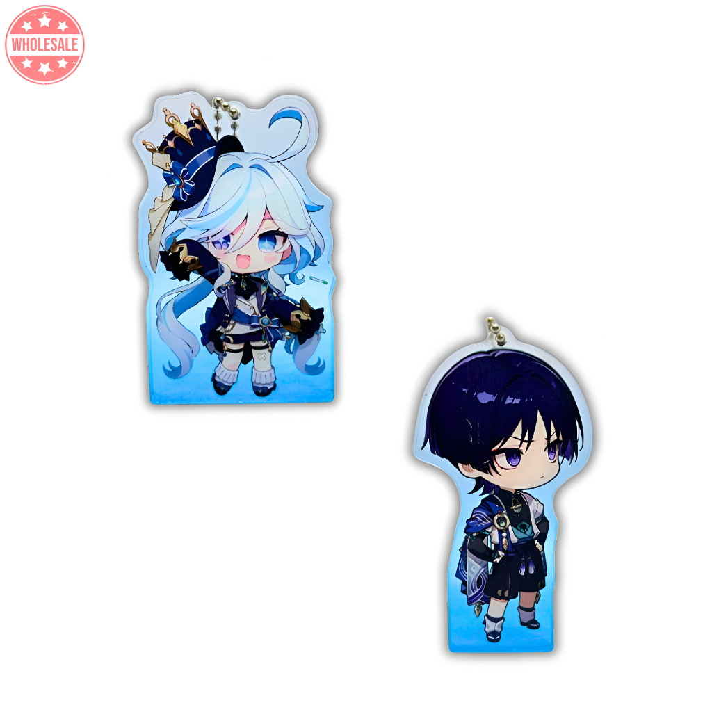 Genshin Impact พวงกุญแจอะคริลิค Furina Scaramouche