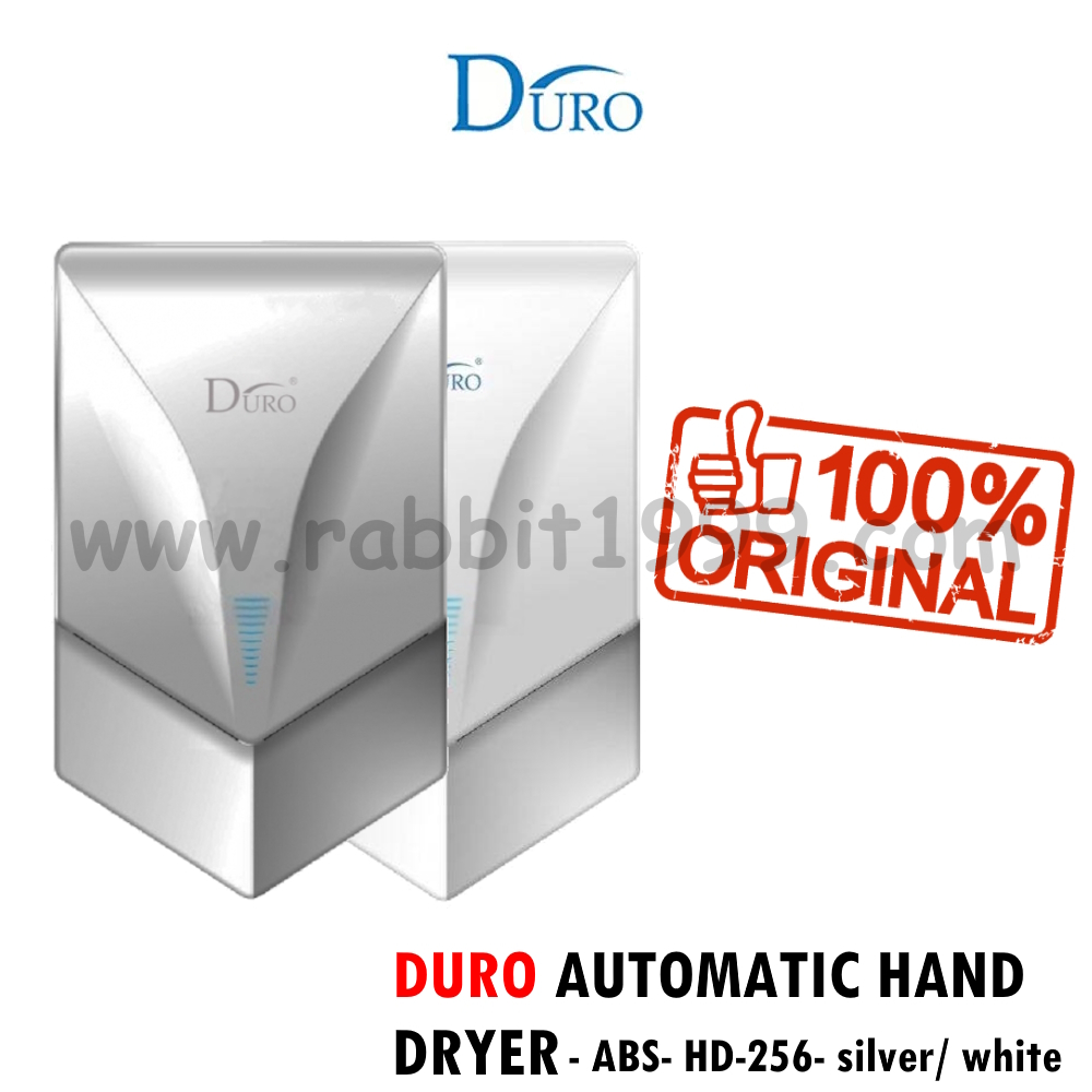 DURO AUTOMATIC HAND DRYER - ABS - HD-256 - powerful wall mounted automatic hand dryer / infrared sensor air drier