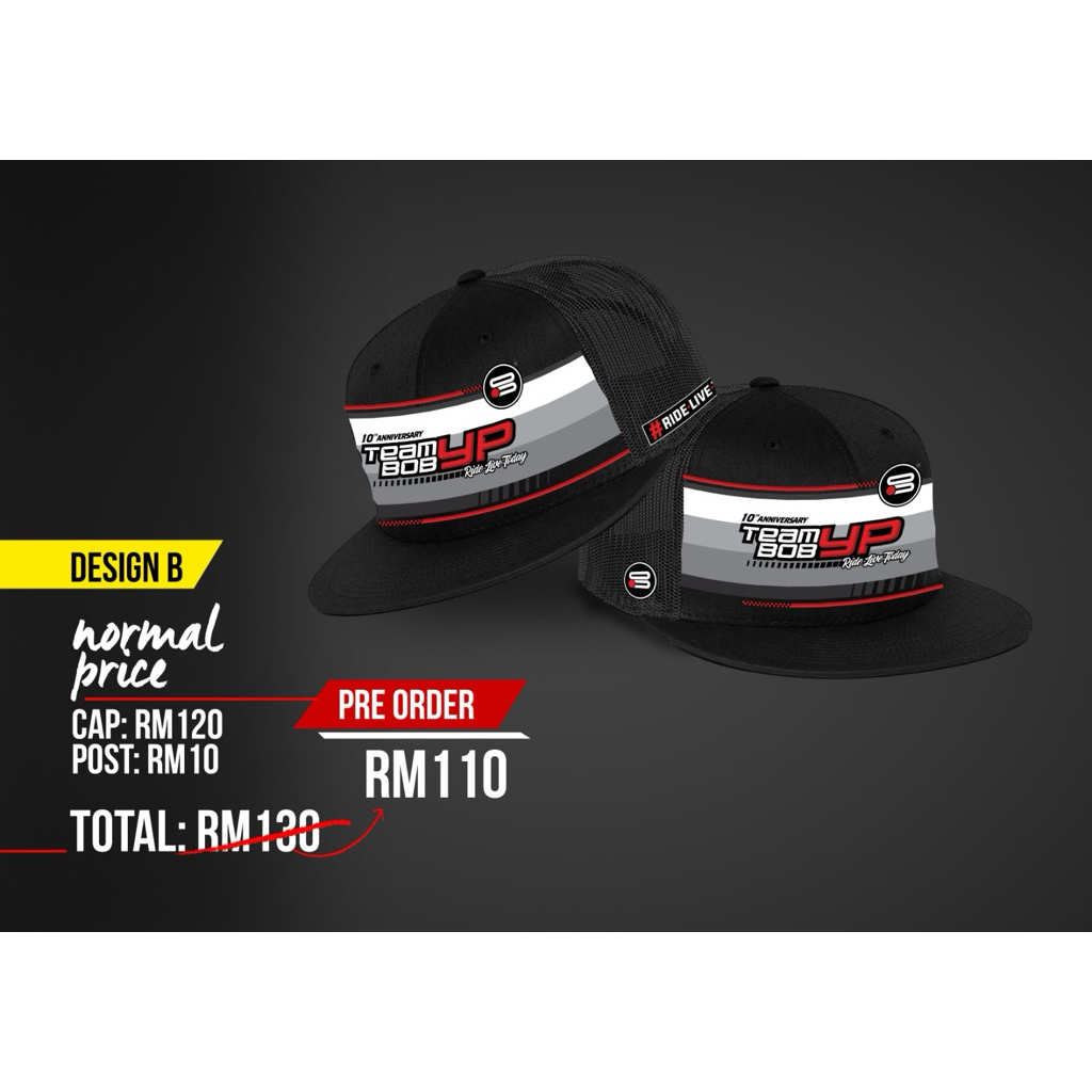 หมวก Snapback Trucker 10th Anniversary Team Bob Yp
