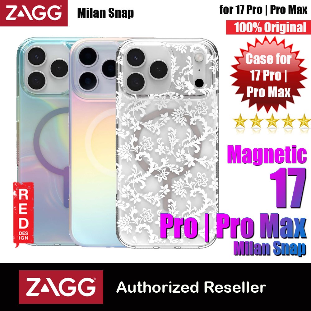 Zagg สําหรับ iPhone 17 Pro Max 17 Pro Milan Snap Magnetic Graphane Drop Protection Case