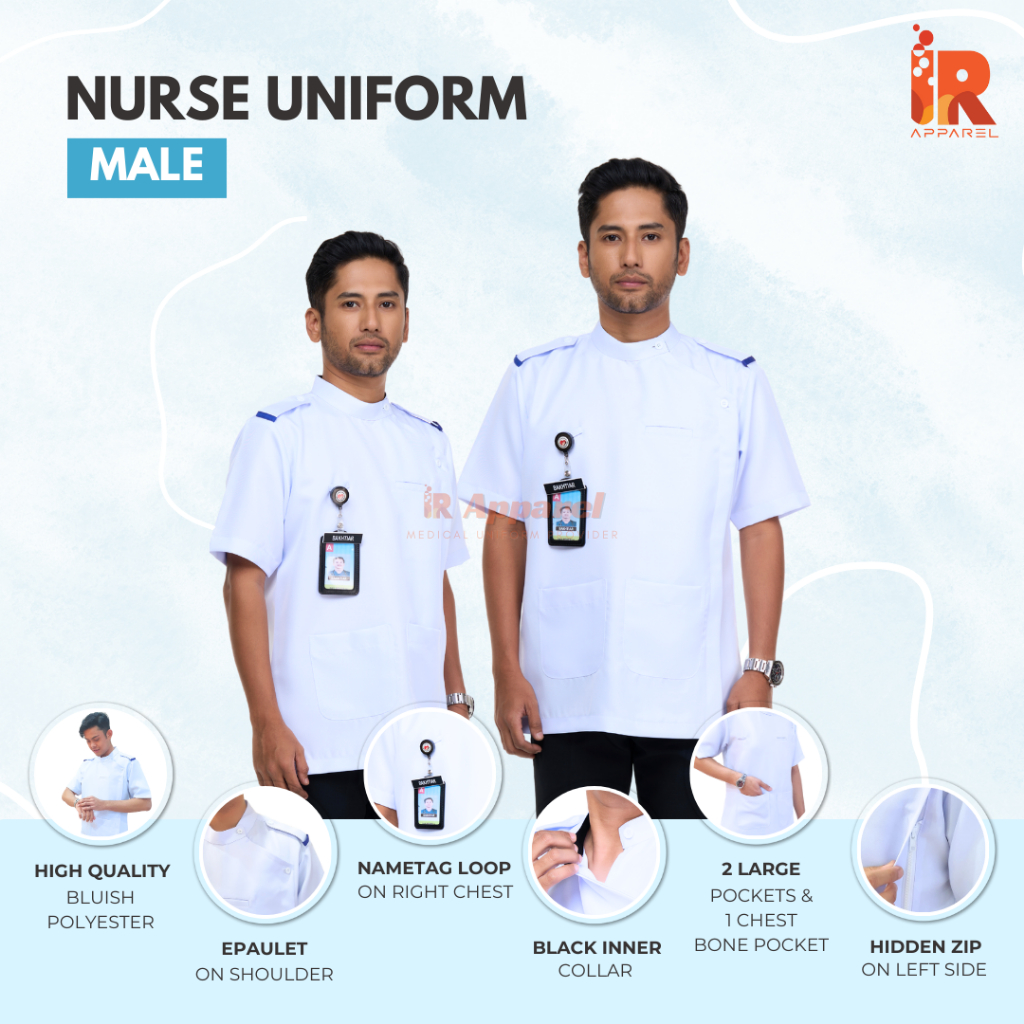 ( ชาย ) NURSE UNIFORM / UNIFORM NURSE UNTUK LELAKI
