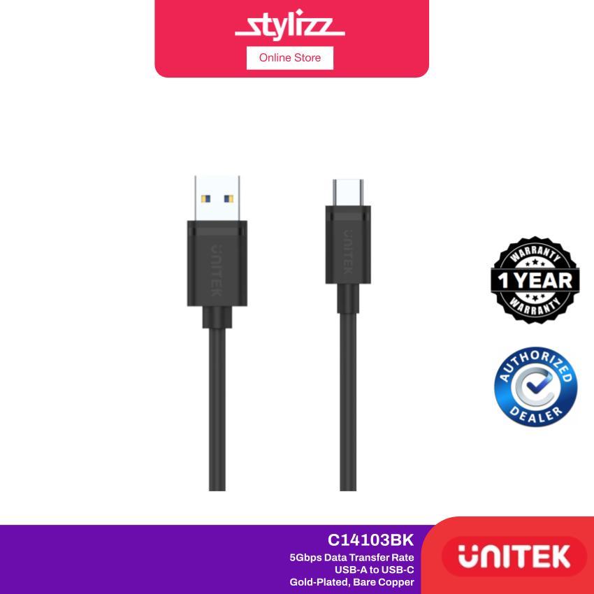 สาย Unitek USB 3.0 AM To CM 1.5 เมตร - สีดํา C14103BK 1.5M 3M