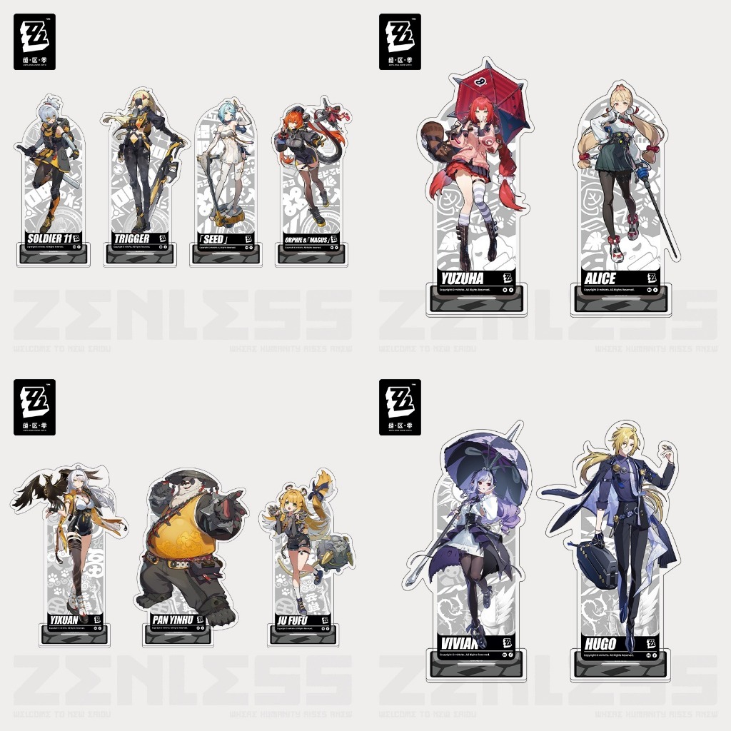 [Zenless Zone Zero] ขาตั้งอะคริลิค-Orphie Magus Seed Obol Yuzuha Yixuan Ju Fufu Miyabi ZZZ [Outer Ze