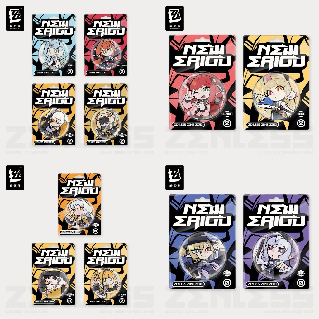 [Zenless Zone Zero] New Eridu-Badge Chibi Orphie Magus Seed Obol Yuzuha Yixuan Miyabi Bangboo ZZZ [O