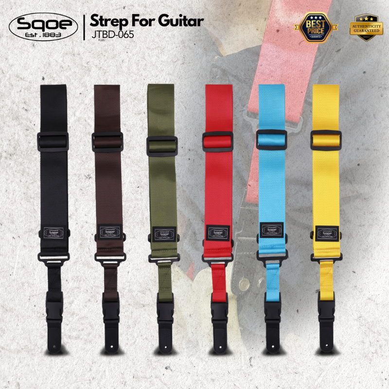 Sqoe JTBD-065 Cliplock Polypro Guitar Strap