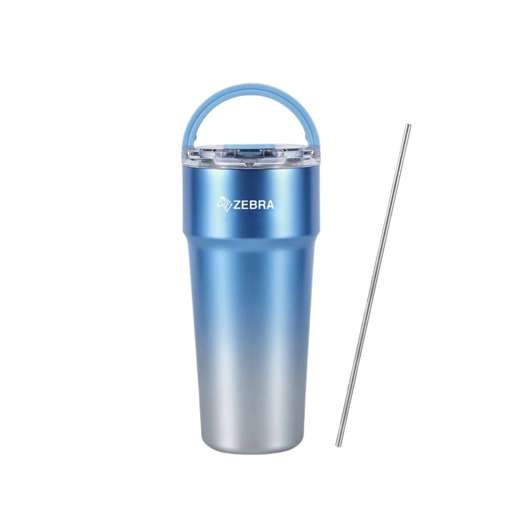 แก้วน้ําสุญญากาศ Zebra พร้อมหลอด Polar Plus I (0.7L/0.9L)