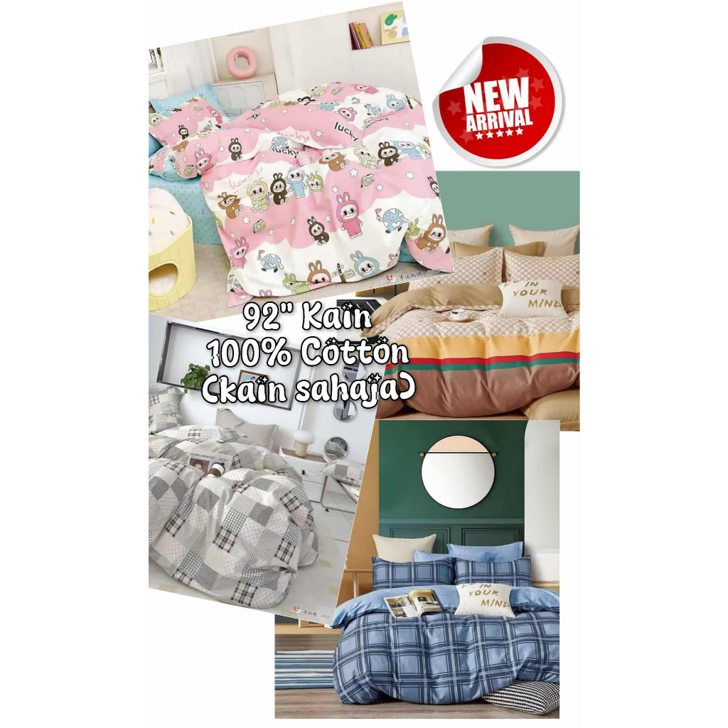 F69-78 Kain Cadar Cotton Bidangdang 92 100% Cotton/Open Meter (Kain Sahaja)