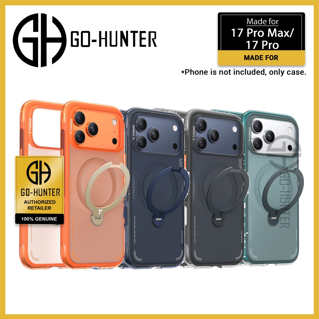 [ 17 Pro Max / 17 Pro ] TORRAS Ostand Q3 Spin Air Series เคสแม่เหล็กพร้อมขาตั้งแบบพับได้