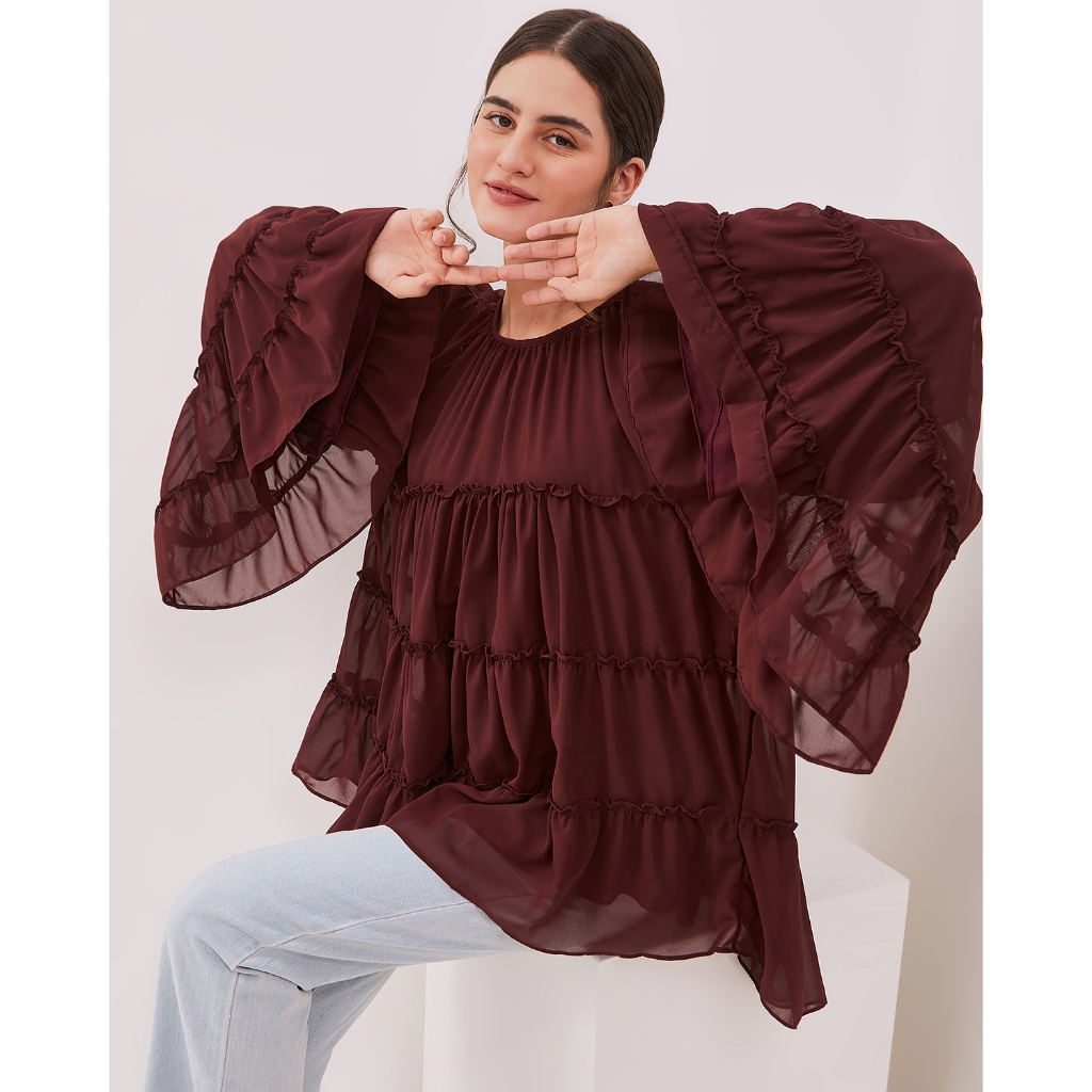 เสื้อ Gabriela FULL LINING BAGGY CHIFFON