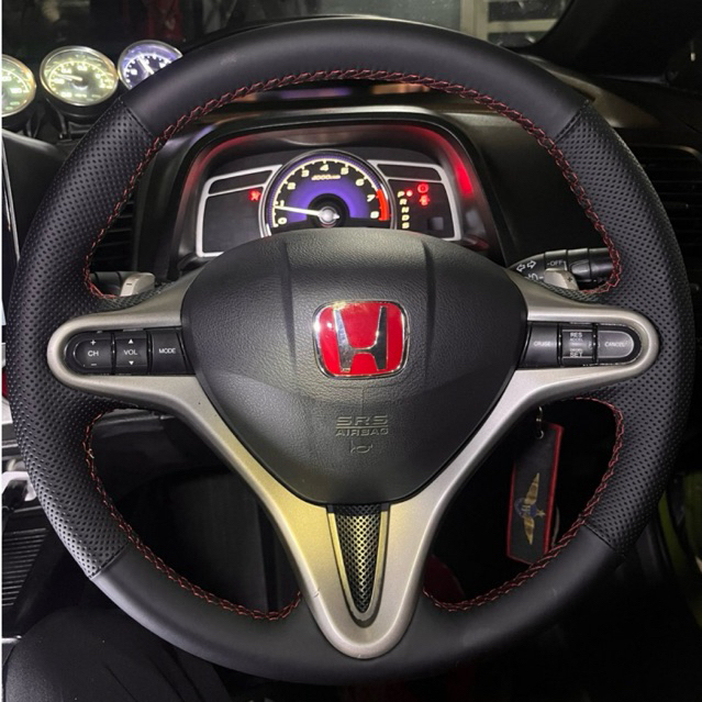ครอบพวงมาลัย honda civic fd พวงมาลัยหนัง