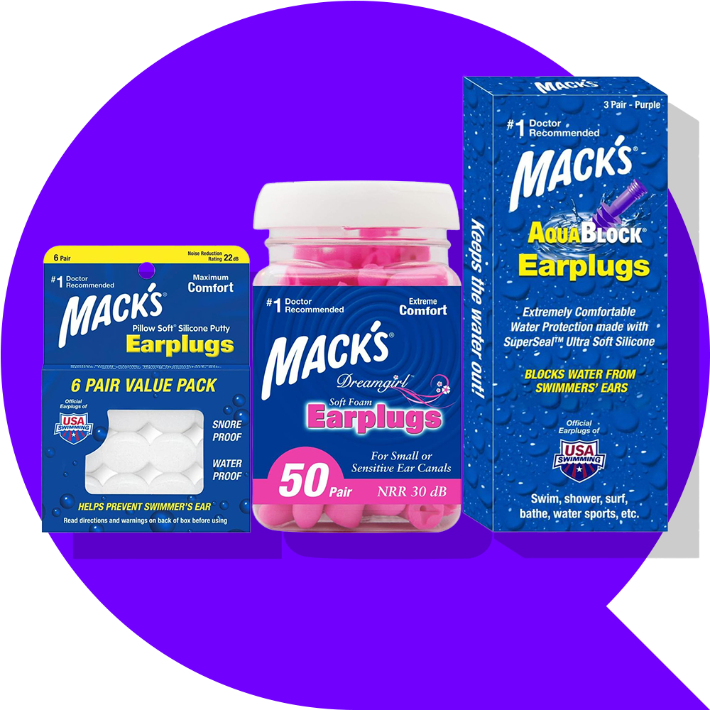 หมอน Mack Soft Silicone Putty Earplugs AquaBlock ที่อุดหูว่ายน้ํา Dreamgirl Soft Foam