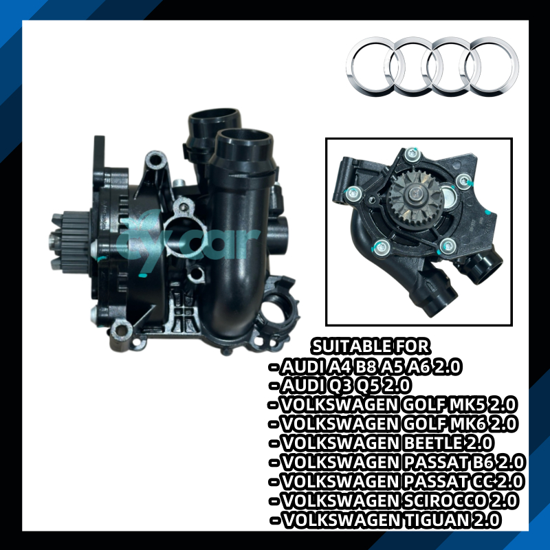 AUDI A4 B8 A5 A6 Q3 Q5 TT 2.0 VOLKSWAGEM GOLF MK5 MK6 BEETLE PASSAT B6 SCIROCCO TIGUAN 2.0 ปั๊มน้ํา 