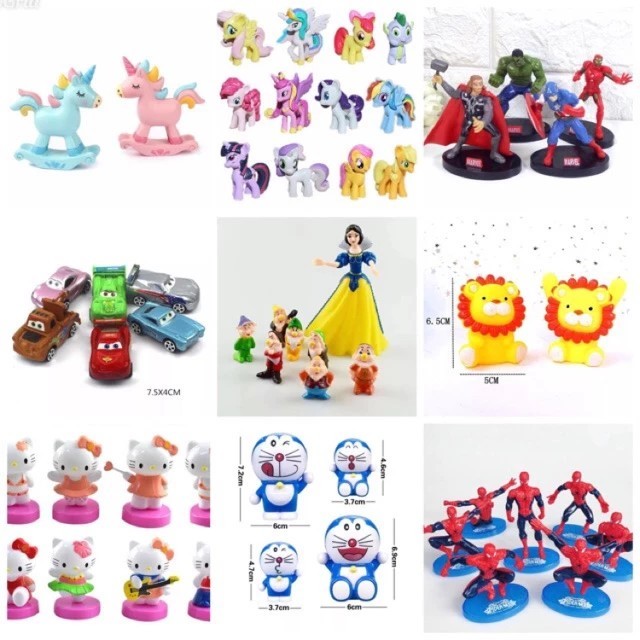 โปสเตอร์เค้ก TOPPER รูป MARVEL FROZEN DORAEMON LITTLE PONY SPIDERMAN DISNEY HELLO KITTY PONY BALLET