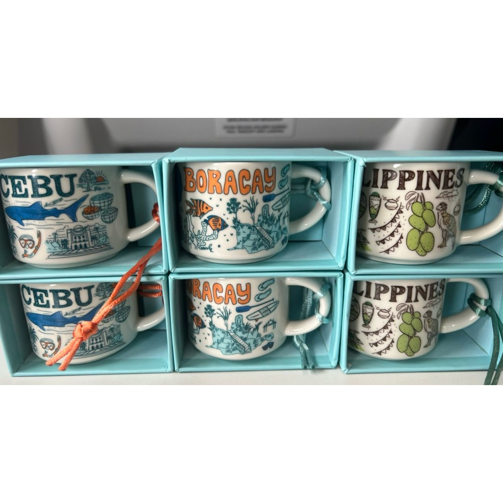 Starbuck Been There Siries Mug แก้วจิ๋ว 2 ออนซ์ ฟิลิปปินส์/มะนิลา/เซบู/boracay