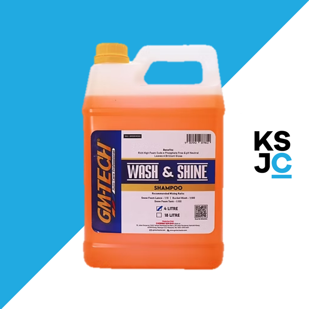 GM-TECH Wash & Shine Shampoo (4L)