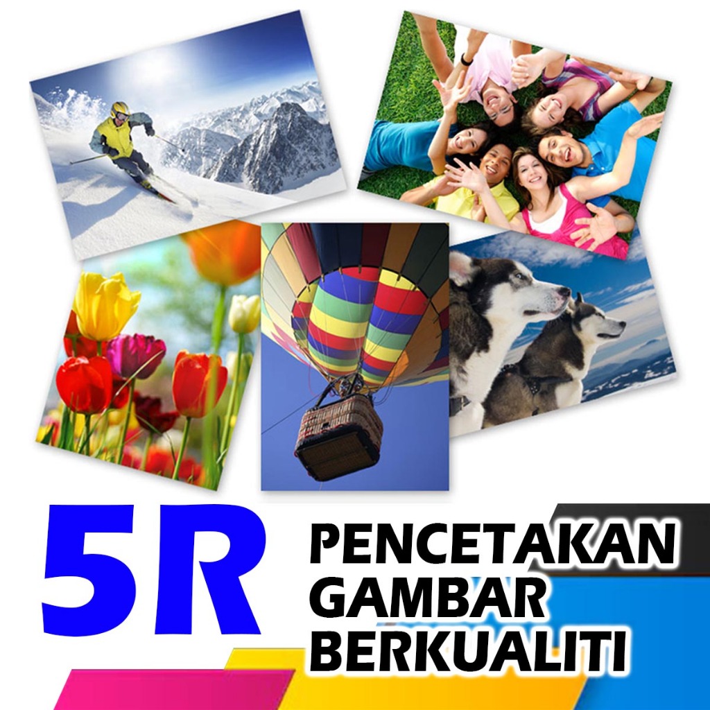 คุณภาพสูง 5R ( 5 X 7 ) PHOTO PRINT CUCI GAMBAR 5R KUALITI TINGGI