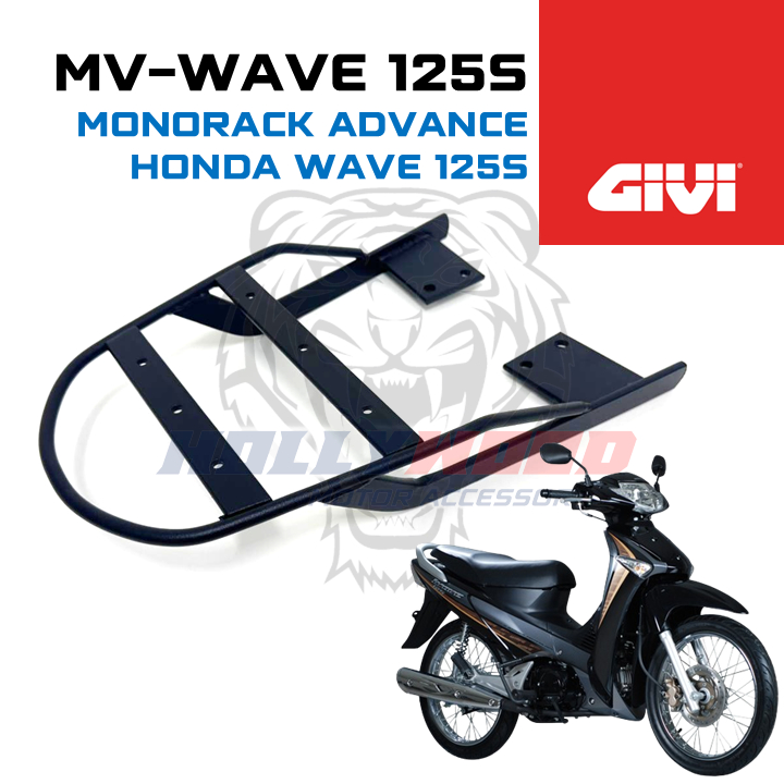 GIVI MARTRACK HONDA WAVE125S + กล่อง GIVI TANKER ABS TOP BOX