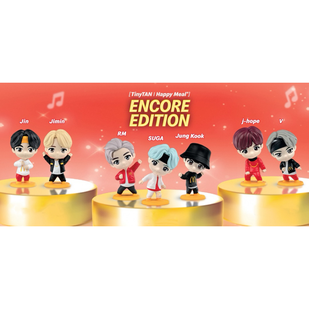 TinyTAN BTS Mcdonald ของเล่น Happy Meal
