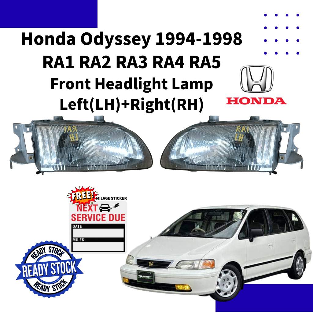 Honda Odyssey 1994-1998 RA1 RA2 RA3 RA4 RA5 ไฟหน้าไฟหน้าโคมไฟหัว 车头灯 Lampu Hadapan