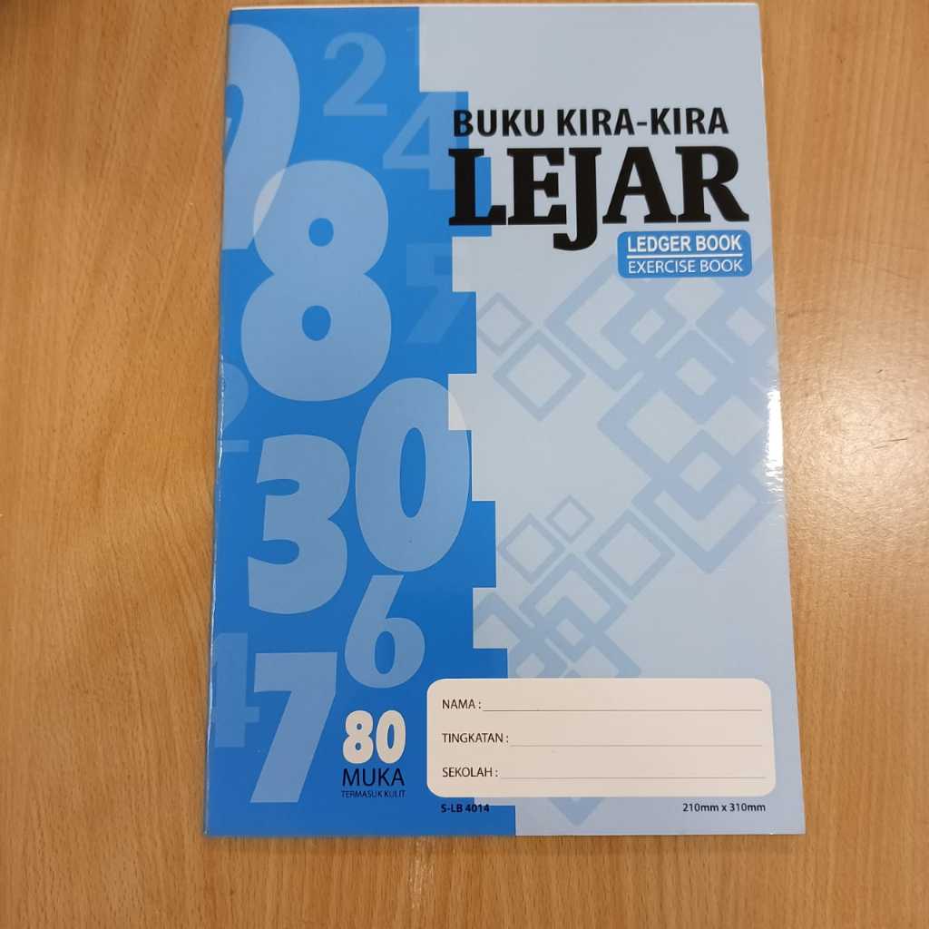 UNI F4 Account Ledger Book 80 หน้า Buku Kira-Kira Lejar - 1 เล่ม