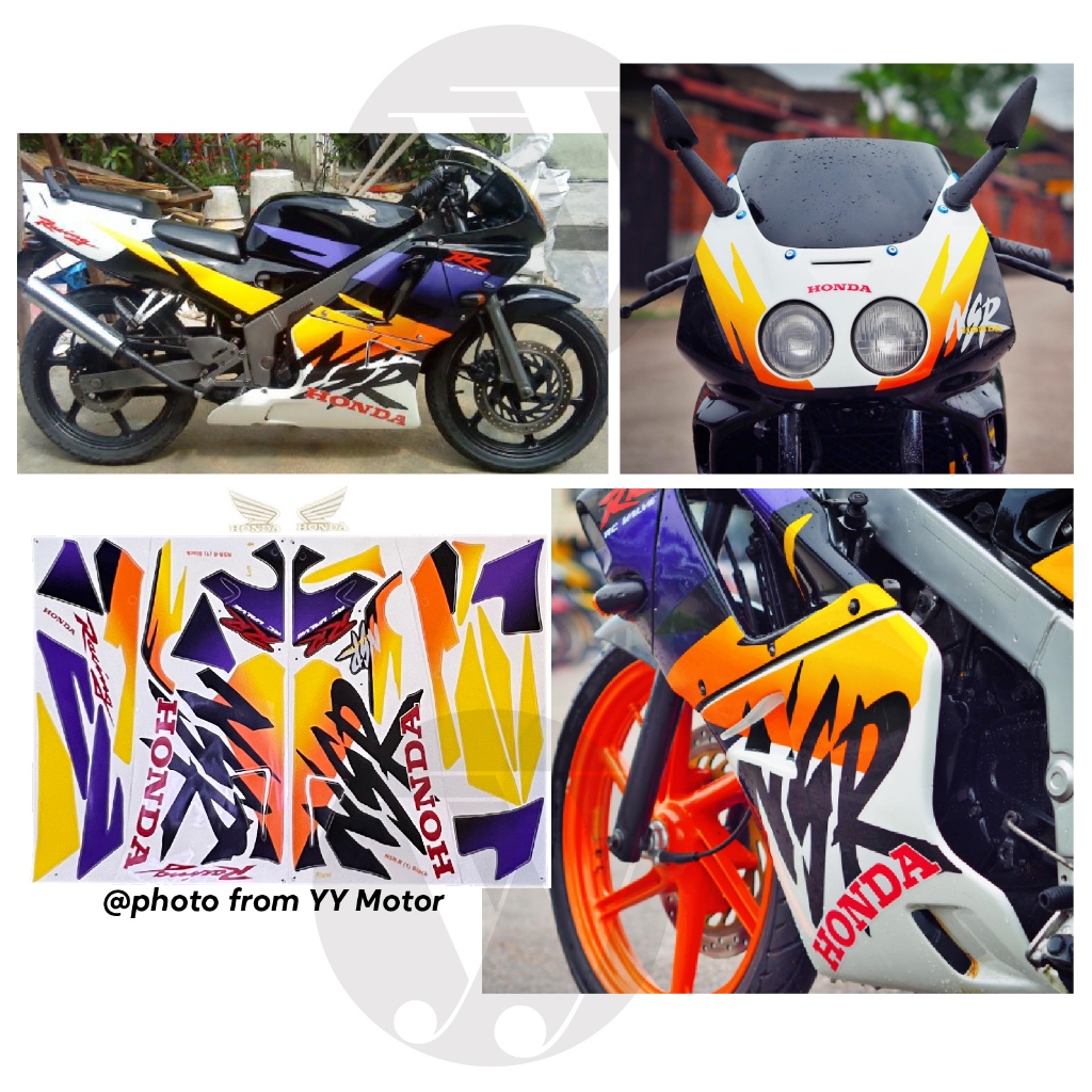 Honda nsr150 rr พรีเมี่ยมคุณภาพมอเตอร์สติกเกอร์ฝาครอบ stiker แถบ 1 ชุด nsr 150rr 1 ชุด
