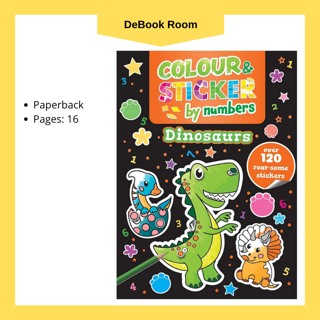 Colour & Sticker โดยตัวเลข: ไดโนเสาร์