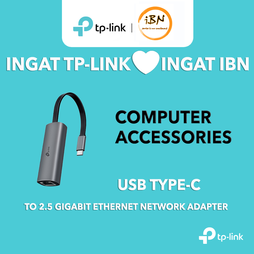 อะแดปเตอร์อีเธอร์เน็ต TP-Link UE302C 2.5G – 2.5 GbE, อลูมิเนียม, พับได้, Plug-n-Play, Travel-Ready @