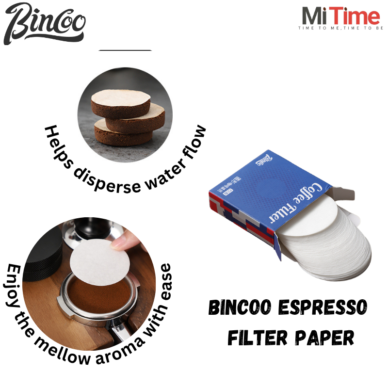 Bincoo - กระดาษกรอง Espresso Machine 51mm/53mm/58mm-100pcs