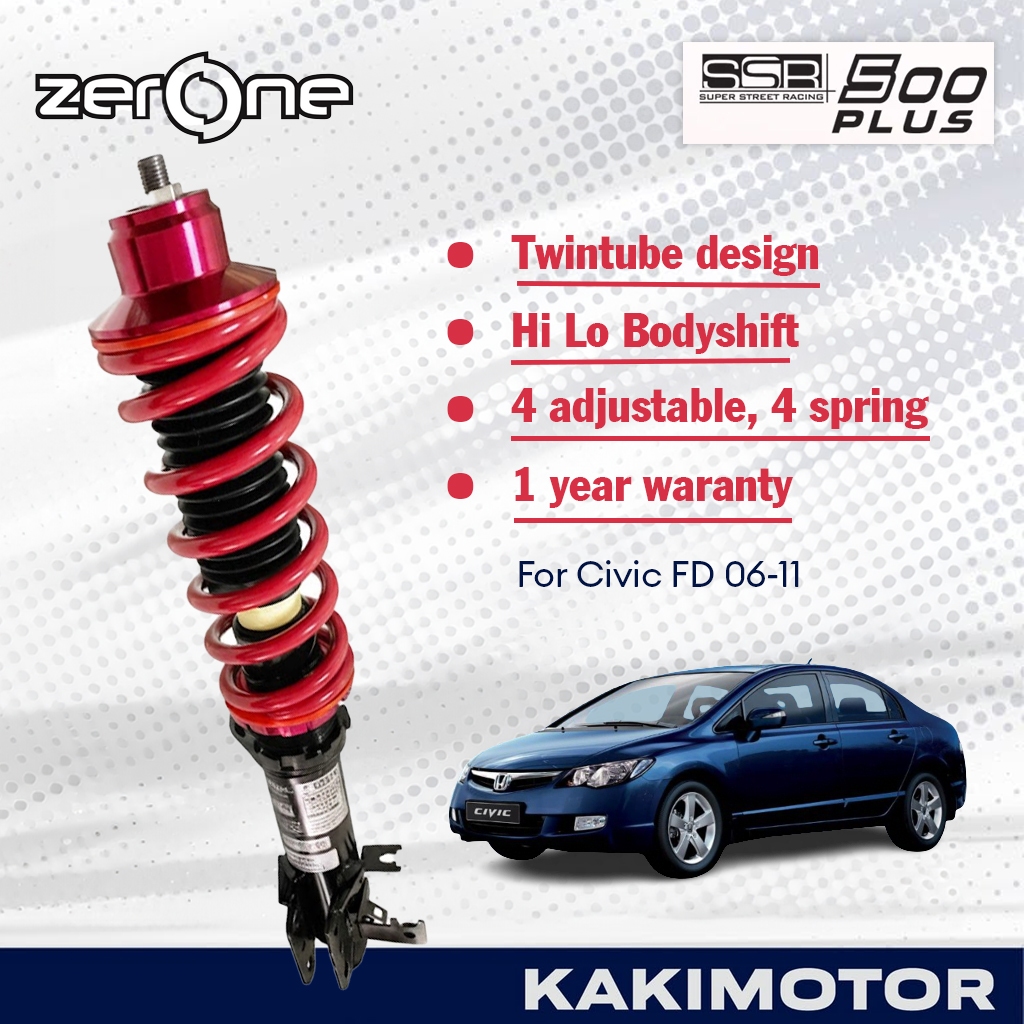 HONDA CIVIC FD 06-11 ZERONE SSR500 PLUS HI LO BODYSHIFT ADJUSTABLE