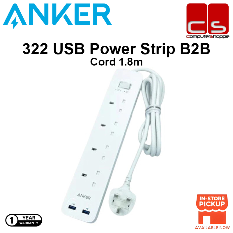 ANKER 322 USB POWER STRIP สีขาว ( A9142K21)