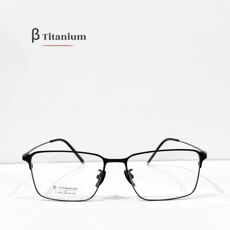 Β TITANIUM T-1375 OPTICAL PRESCIPTION GLASSES FRAME พร้อม