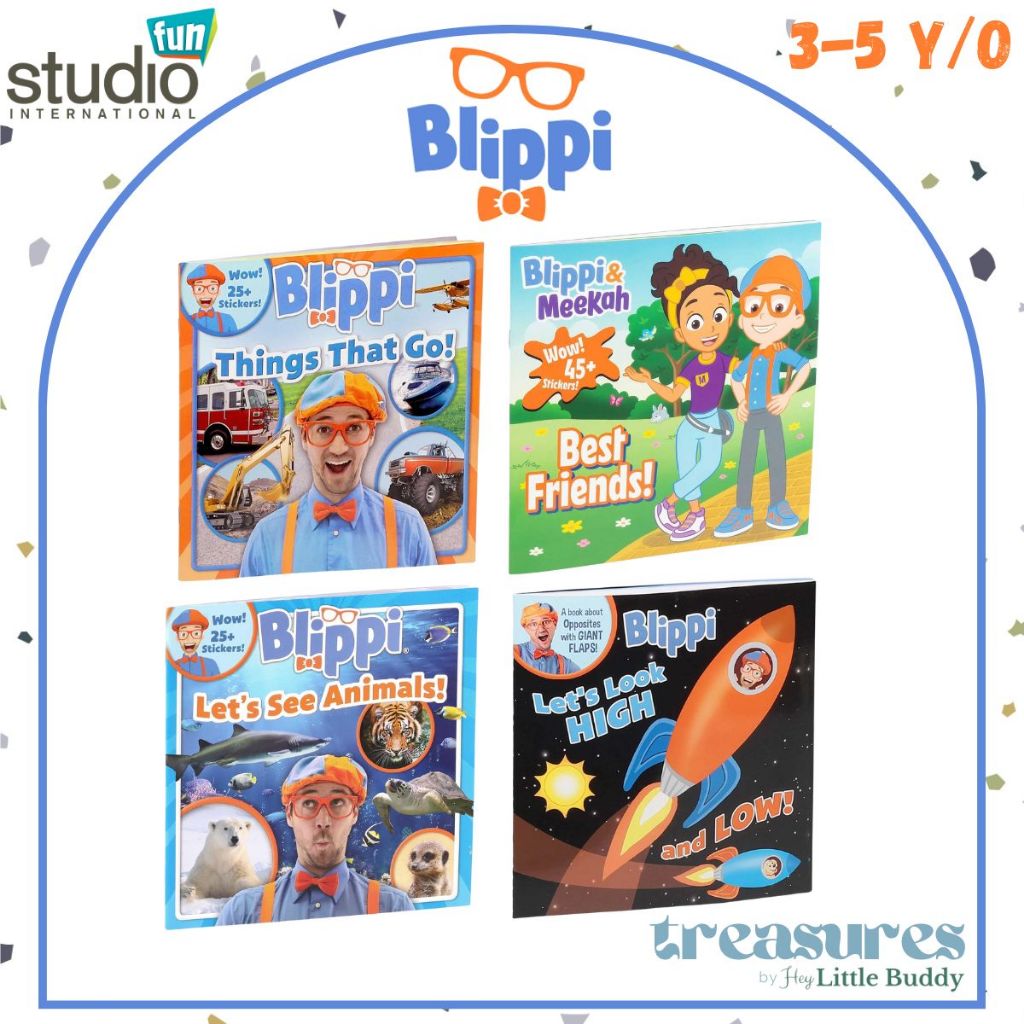 Blippi Lets See Animals Things That Go Look High Low Site 4 Button Sound Book Youtube Books