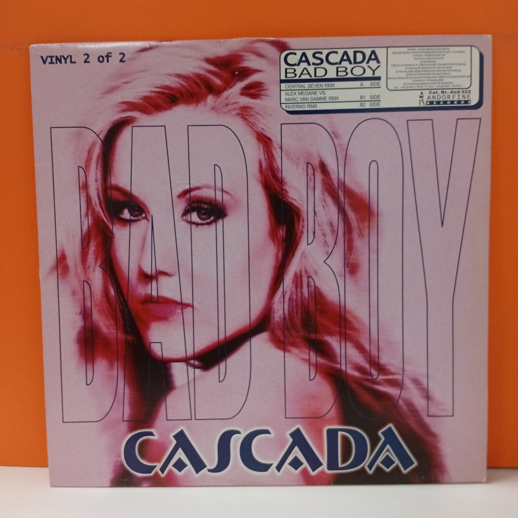 RR39-29 LP TERPAKAI [ CASCADA - BAD BOY ] LP มือสอง < G >