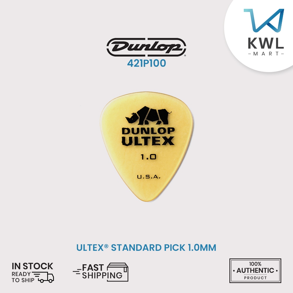 Jim Dunlop 421P100 Guitar PICK ULTEX STANDARD PICK 1.0MM