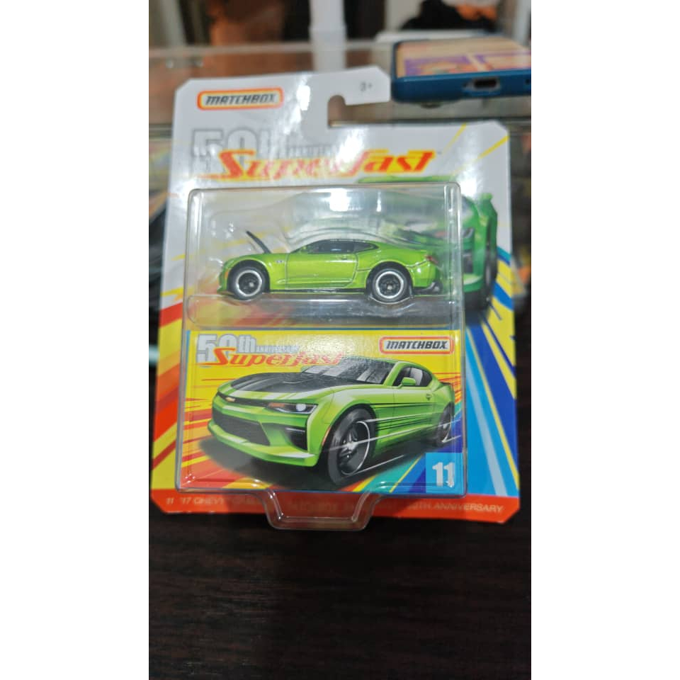 MATCHBOX 50TH ANNIVERSARY SUPERFAST 17 CHEVY CAMARO PACK 2019 MATTEL