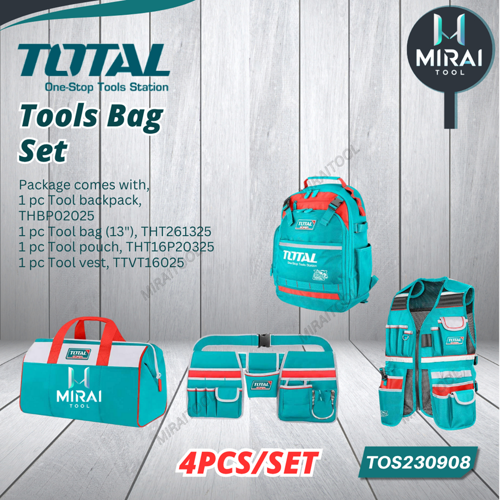 TOTAL TOS23047 (5 ชิ้น) / TOS230908 (4 ชิ้น) ชุดเครื่องมือกระเป๋า