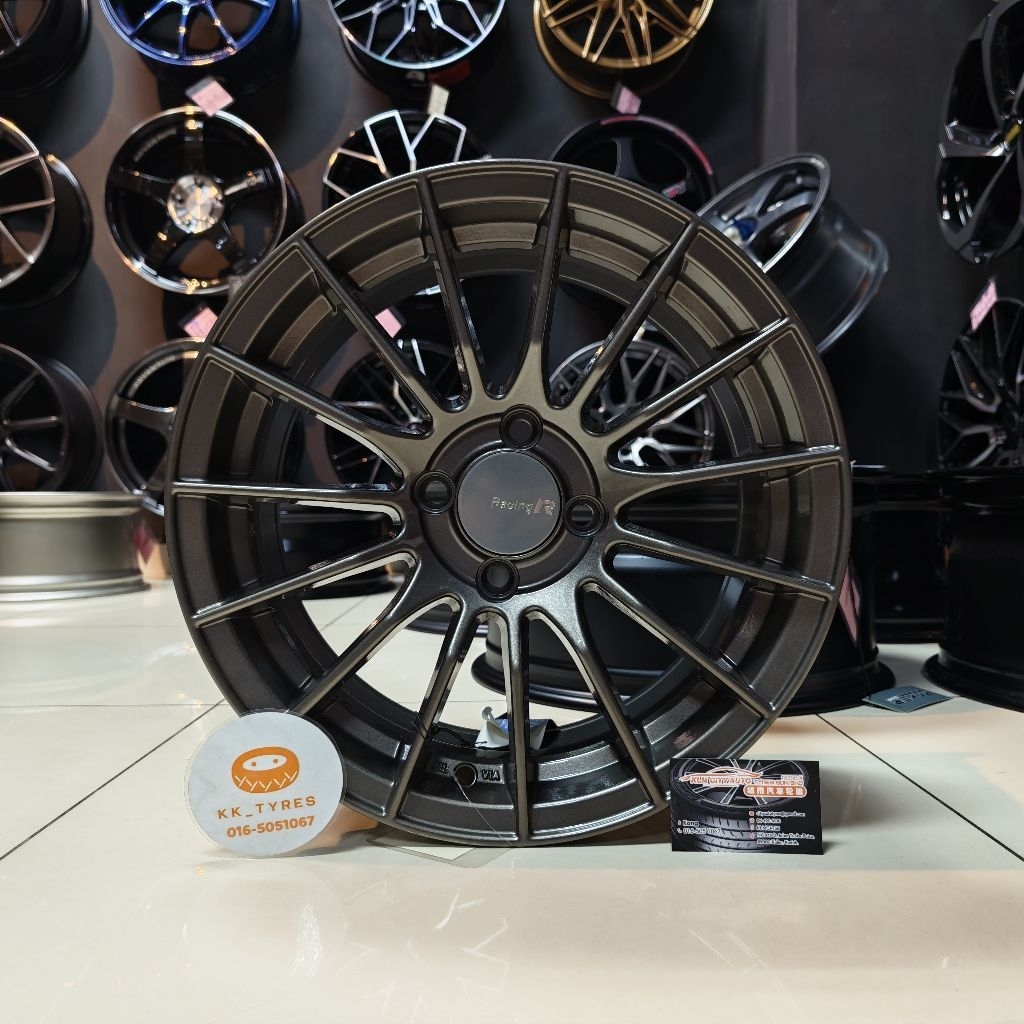 [4 ชิ้น] ขอบกีฬาใหม่ 15 นิ้ว Enkei RS05RR 15X7JJ ET35 4H100 GM